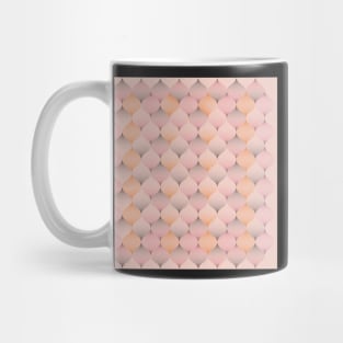 Retro vibes in warm peach, salmon pink and grey Mug